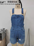 Prettyswomen Sexy Fashion Washed Denim Shorts Women's 2022 Summer New Denim Overalls Short Jeans Pants