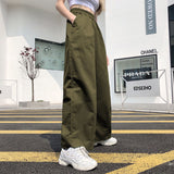 Prettyswomen Casual Pants Women Solid Simple Loose Chic Wide Leg Trousers Females Harajuku Streetwear Ulzzang New Pantalones De Mujer Unisex