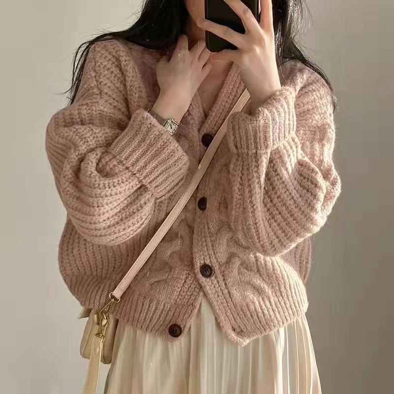Black Friday Sales Vintage Harajuku Women Casual Cardigan Sweater Autumn Winter Loose Long Sleeve Korean Tops Female Preppy Style Y2k Sweater
