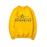 Prettyswomen Halloween Costume Hand Picked Farm Fresh Pumpkins Crewneck Sweatshirt Fall Graphic Hooides Women Sweatshirt Long Sleeve Pullover Halloween Clothes