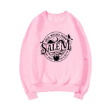 Prettyswomen Halloween Costume Local Witches Union Salem Sweatshirt Halloween Sweatshirt Women Hoodies Witches Clothes Long Sleeve Pullovers Fall Tops Hoodie