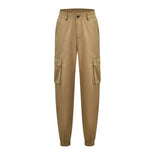 Prettyswomen Khaki Color Matching Trousers European And American Women 2023 New Fashion