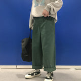 Prettyswomen Casual Pants Women Solid Simple Loose Chic Wide Leg Trousers Females Harajuku Streetwear Ulzzang New Pantalones De Mujer Unisex