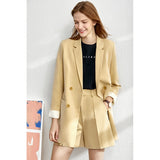 Prettyswomen Minimalism Spring Female Office Lady Blazer Women Vneck Tanks, Women's pants Female Shorts Sold Separately Blazers 12060909