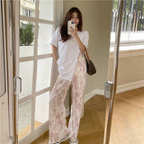 Prettyswomen Women Popular Pants S-3XL Tie Dye Loose Harajuku Designer Mopping Breathable Colorful Teenagers Folds Trousers Trendy Casual Ins