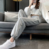 Thanksgiving Day Gifts Prettyswomen Women's Pants High Quality Sports Pants Women's Pants Loose Sports Pants Grey Jogging Pants High Waist Casual Women's Pants