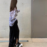 Thanksgiving Day Gifts 2022 Korean Style Wide Leg Pants For Women Harajuku Oversized High Waist Trousers Causal Baggy Floor-Length Bottoms