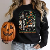 Prettyswomen Halloween Costume Tis The Season To Be Creepy Dead Inside Halloween Sweatshirt Funny Halloween Sweatshirts Women Graphic Hoodies Casual Pullovers