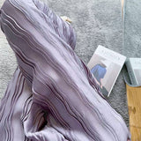 Thanksgiving Day Gifts Purple Pants For Women Grace Fashion Korean Stacked Full Length Bottoms Solid Pleated Wide Leg Trousers Palazzo Female