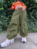 Prettyswomen Cuteandpsycho Streetwear Joggers Baggy Trousers Loose Wide Leg Women Punk Sweatpants Chic Solid Fashion Vintage Pants Casual Y2K