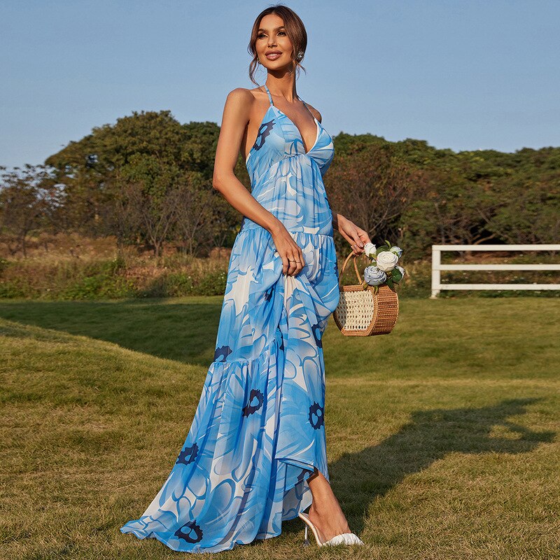 2022 New Cocktail Dresses Sweetheart Neckline Formal Blue Tie-Dye and Stunning Prom Wedding Cosy Homecoming Vestidos