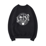 Prettyswomen Halloween Costume Local Witches Union Salem Sweatshirt Halloween Sweatshirt Women Hoodies Witches Clothes Long Sleeve Pullovers Fall Tops Hoodie